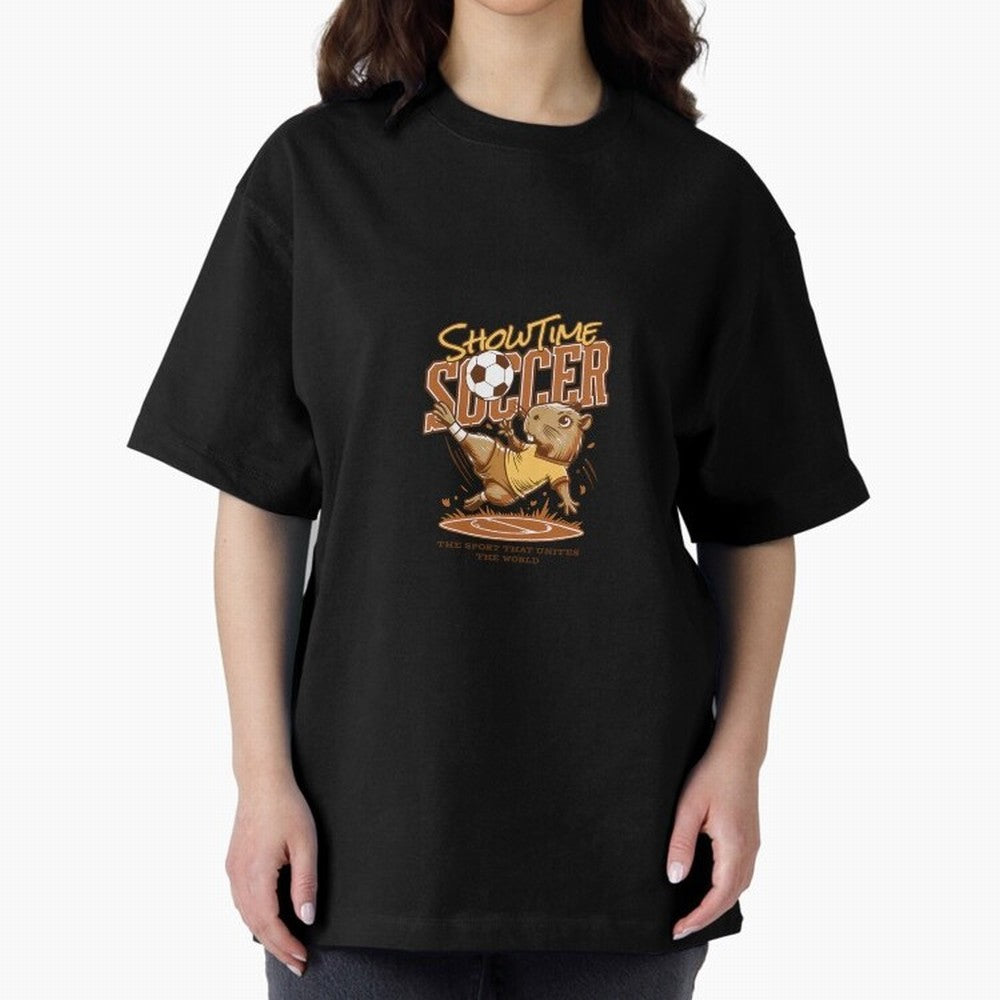 Capybara Playing Soccer Football Vibes Classic T-Shirt Honor Global Football Passion for FIFA World Cup 2026, Inspired by Messi and Cristiano Ronaldo, Portugal, Sports Nostalgia, International Competition, Famous Players and Unforgettable