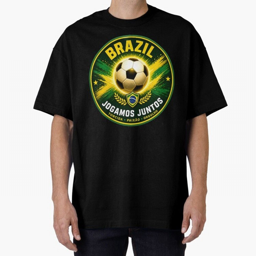 Vibrant and Elegant Brazil Soccer Emblem Classic T-Shirt Celebrate Every Goal in the FIFA World Cup 2026 USA Canada Mexico Journey through Messi, CR7 and Mbappe Highlights, Brazil Pride, Game Day Rituals, Football Legends, Country Pride and the
