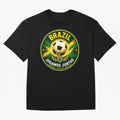 Vibrant and Elegant Brazil Soccer Emblem Classic T-Shirt Celebrate Every Goal in the FIFA World Cup 2026 USA Canada Mexico Journey through Messi, CR7 and Mbappe Highlights, Brazil Pride, Game Day Rituals, Football Legends, Country Pride and the