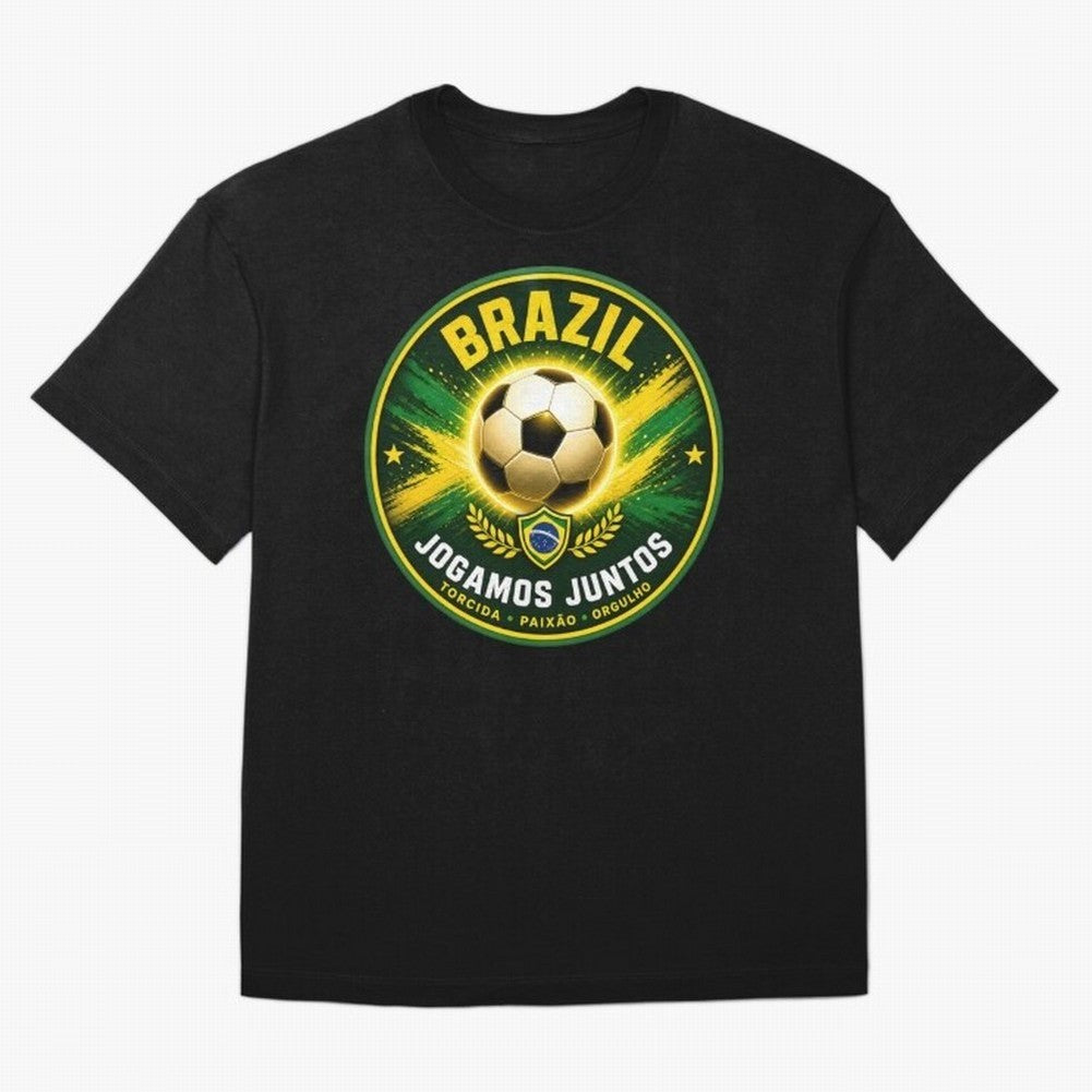 Vibrant and Elegant Brazil Soccer Emblem Classic T-Shirt Celebrate Every Goal in the FIFA World Cup 2026 USA Canada Mexico Journey through Messi, CR7 and Mbappe Highlights, Brazil Pride, Game Day Rituals, Football Legends, Country Pride and the