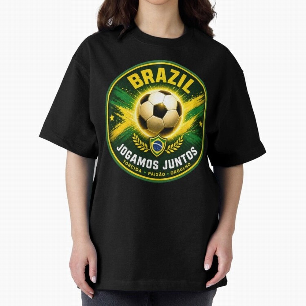 Vibrant and Elegant Brazil Soccer Emblem Classic T-Shirt Celebrate Every Goal in the FIFA World Cup 2026 USA Canada Mexico Journey through Messi, CR7 and Mbappe Highlights, Brazil Pride, Game Day Rituals, Football Legends, Country Pride and the