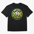 Elegant Brazil Football Emblem Classic T-Shirt Capture Stadium Memories from the FIFA World Cup 2026 Group Stage Journey through Messi, Neymar and Mbappe Highlights, Argentina Pride, Champion Mindset, Group Stage Buzz, Knockout Tension and