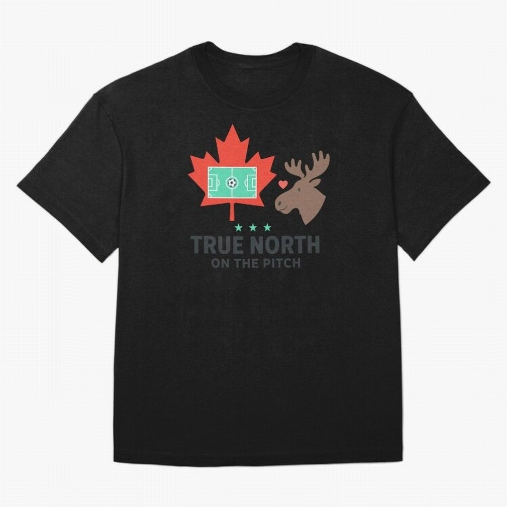 True North on the Pitch Classic T-Shirt Celebrate Soccer Greatness during Match Day Hype around FIFA World Cup 2026 USA Canada Mexico, Messi and Cristiano Ronaldo, Argentina, France and Brazil, Championship Spirit, Famous Goals, Roaring Crowds and