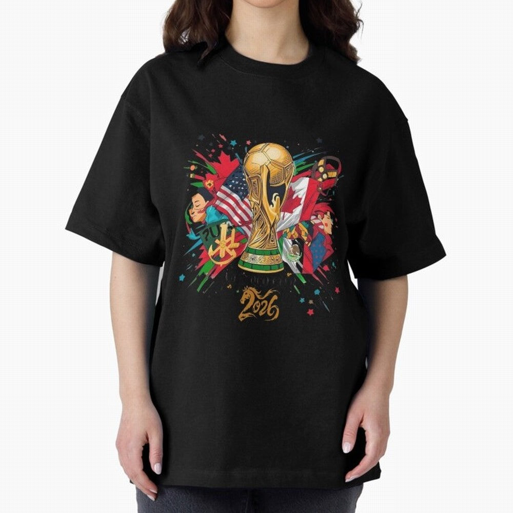 North America 2026 Splash Art Classic T-Shirt Follow Every Goal of Global Football Passion for FIFA World Cup 2026 Group Stage, Made for Cristiano Ronaldo, Haaland and CR7, Spain and Netherlands, Champion Mindset, Group Stage Buzz, Knockout Tension