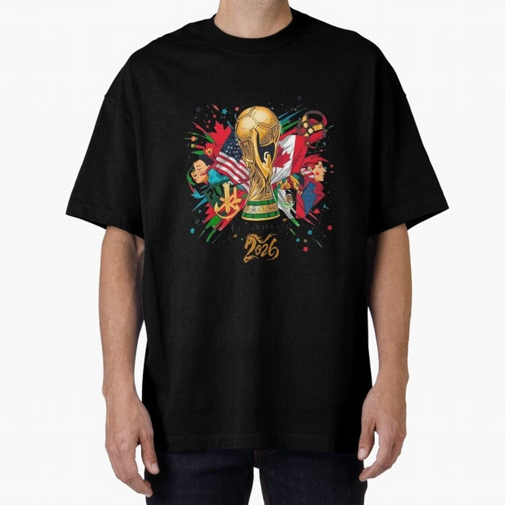 North America 2026 Splash Art Classic T-Shirt Follow Every Goal of Global Football Passion for FIFA World Cup 2026 Group Stage, Made for Cristiano Ronaldo, Haaland and CR7, Spain and Netherlands, Champion Mindset, Group Stage Buzz, Knockout Tension