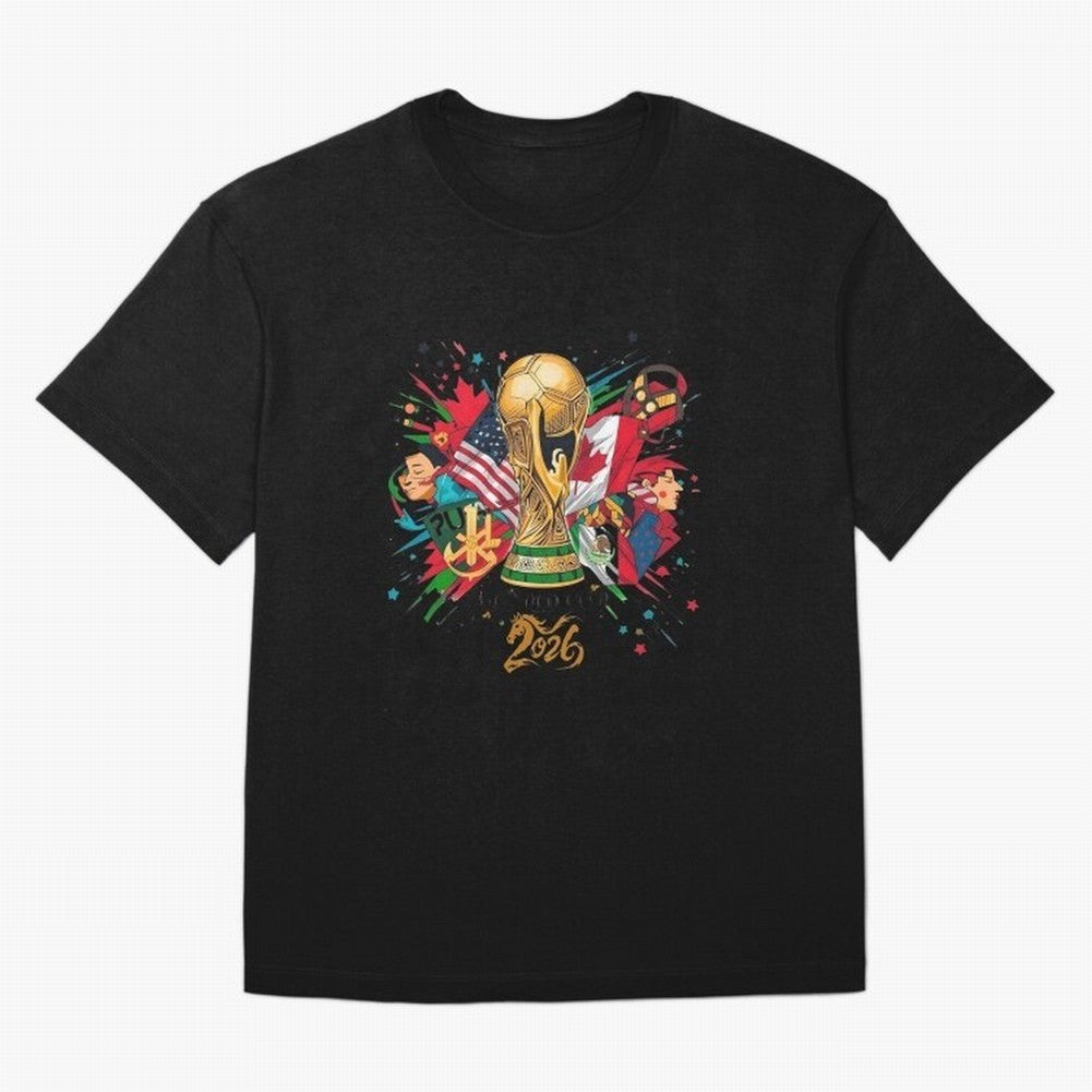 North America 2026 Splash Art Classic T-Shirt Follow Every Goal of Global Football Passion for FIFA World Cup 2026 Group Stage, Made for Cristiano Ronaldo, Haaland and CR7, Spain and Netherlands, Champion Mindset, Group Stage Buzz, Knockout Tension