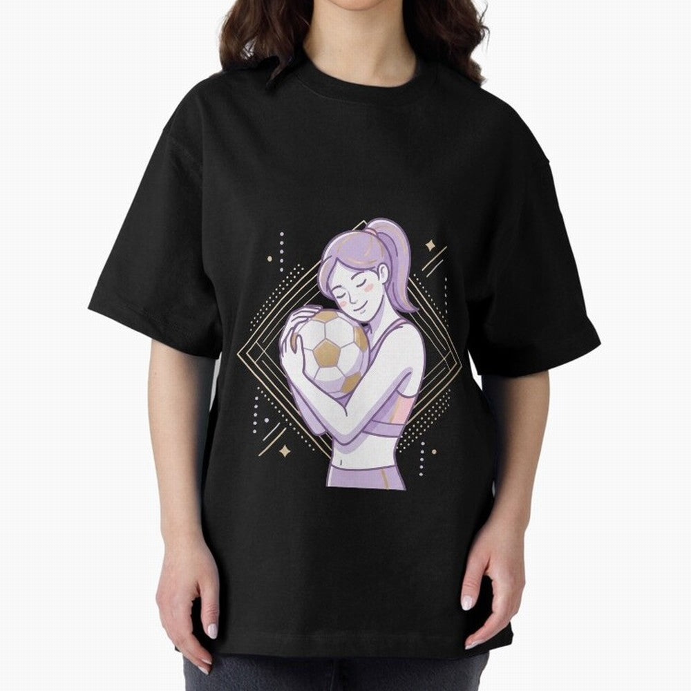 Emotional Soccer Girl Love for Football Classic T-Shirt Represent the Passion of Global Football Passion for FIFA World Cup 2026, Made for Mbappe, Spain and Netherlands, Match Day Excitement, Supporter Culture, Golden Goals and Global Football