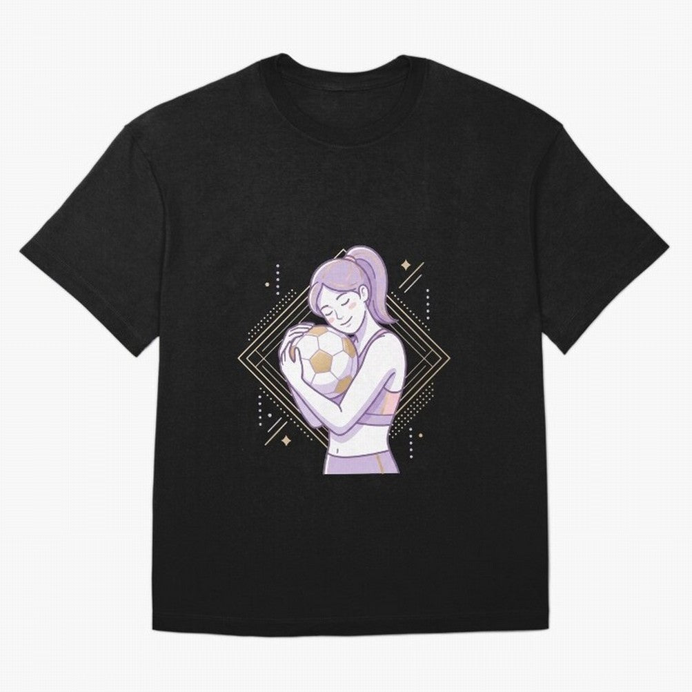 Emotional Soccer Girl Love for Football Classic T-Shirt Represent the Passion of Global Football Passion for FIFA World Cup 2026, Made for Mbappe, Spain and Netherlands, Match Day Excitement, Supporter Culture, Golden Goals and Global Football