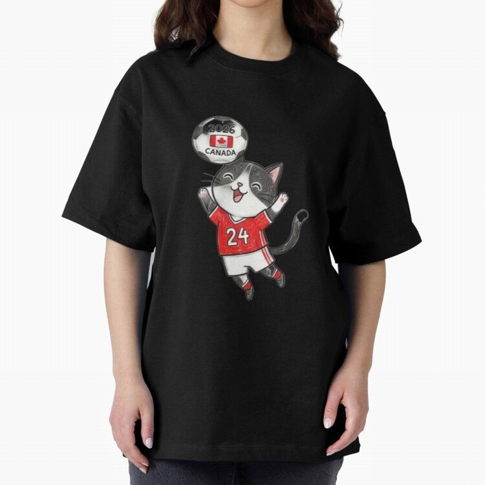 Canada Soccer Cat #24 - 2026 World Cup Celebration Classic T-Shirt Show Match Day Excitement for the FIFA World Cup 2026 Group Stage Journey through Messi, Neymar and Mbappe Highlights, Brazil, Portugal and Argentina Pride, Game Day Rituals,