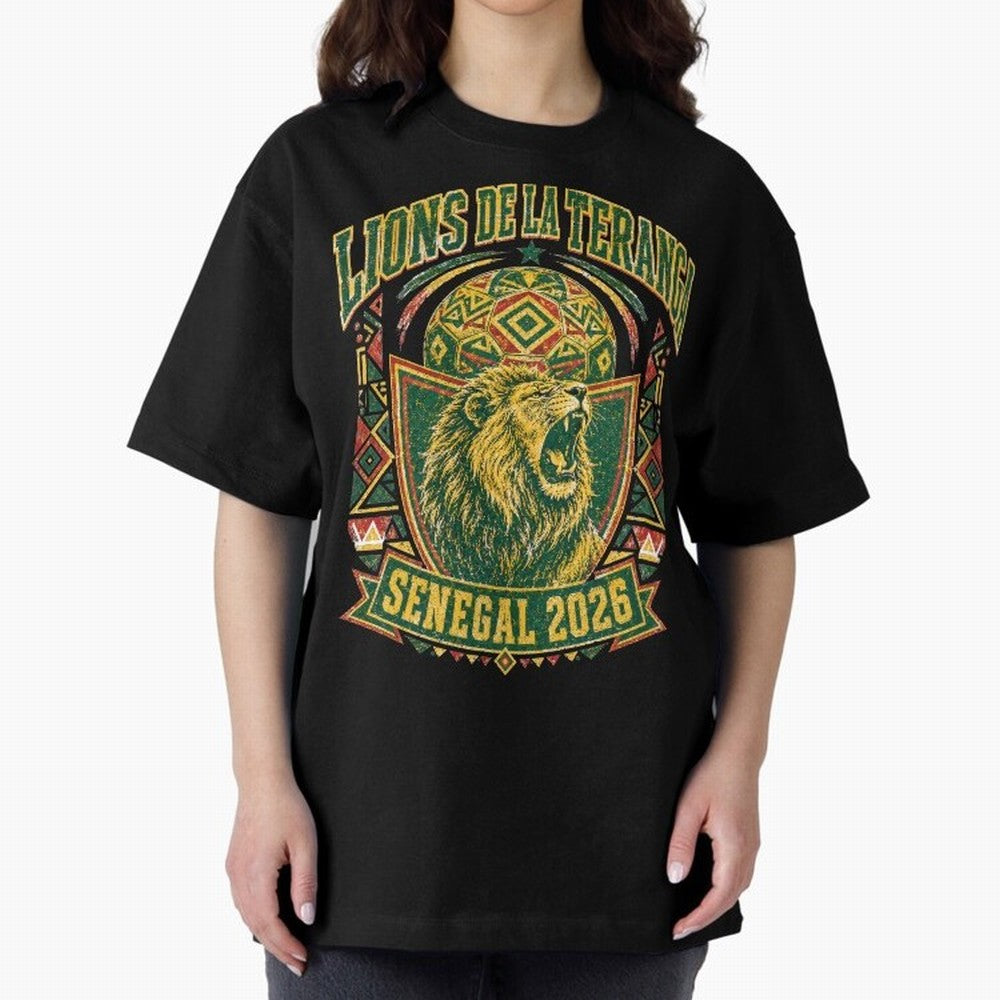 Lions De La Teranga Senegal 2026 World Cup Soccer T-Shirt Classic T-Shirt Join Supporters Worldwide for FIFA World Cup 2026 USA Canada Mexico Connected to Cristiano Ronaldo, Spain and Netherlands Energy, Football Festival Excitement, Trophy