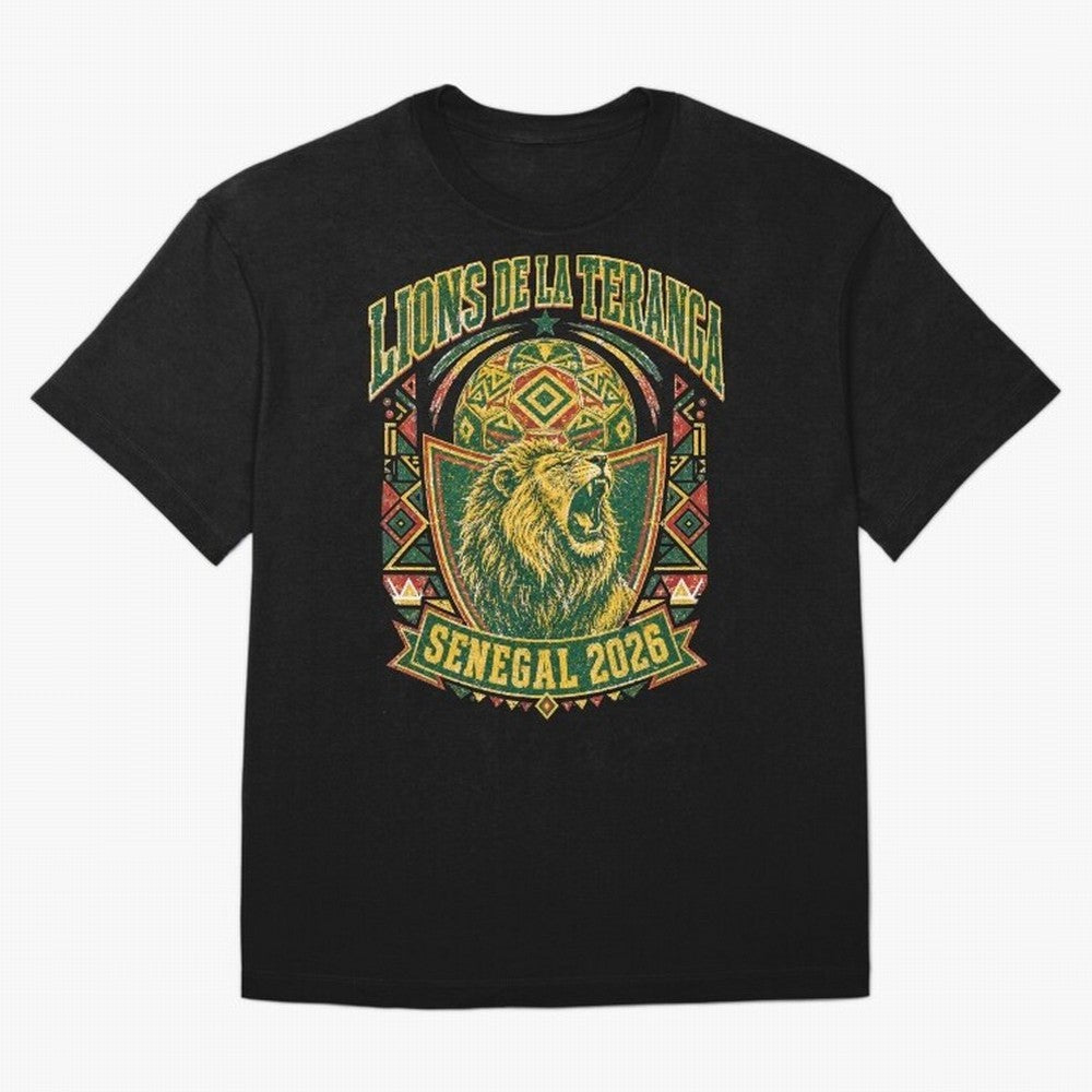 Lions De La Teranga Senegal 2026 World Cup Soccer T-Shirt Classic T-Shirt Join Supporters Worldwide for FIFA World Cup 2026 USA Canada Mexico Connected to Cristiano Ronaldo, Spain and Netherlands Energy, Football Festival Excitement, Trophy