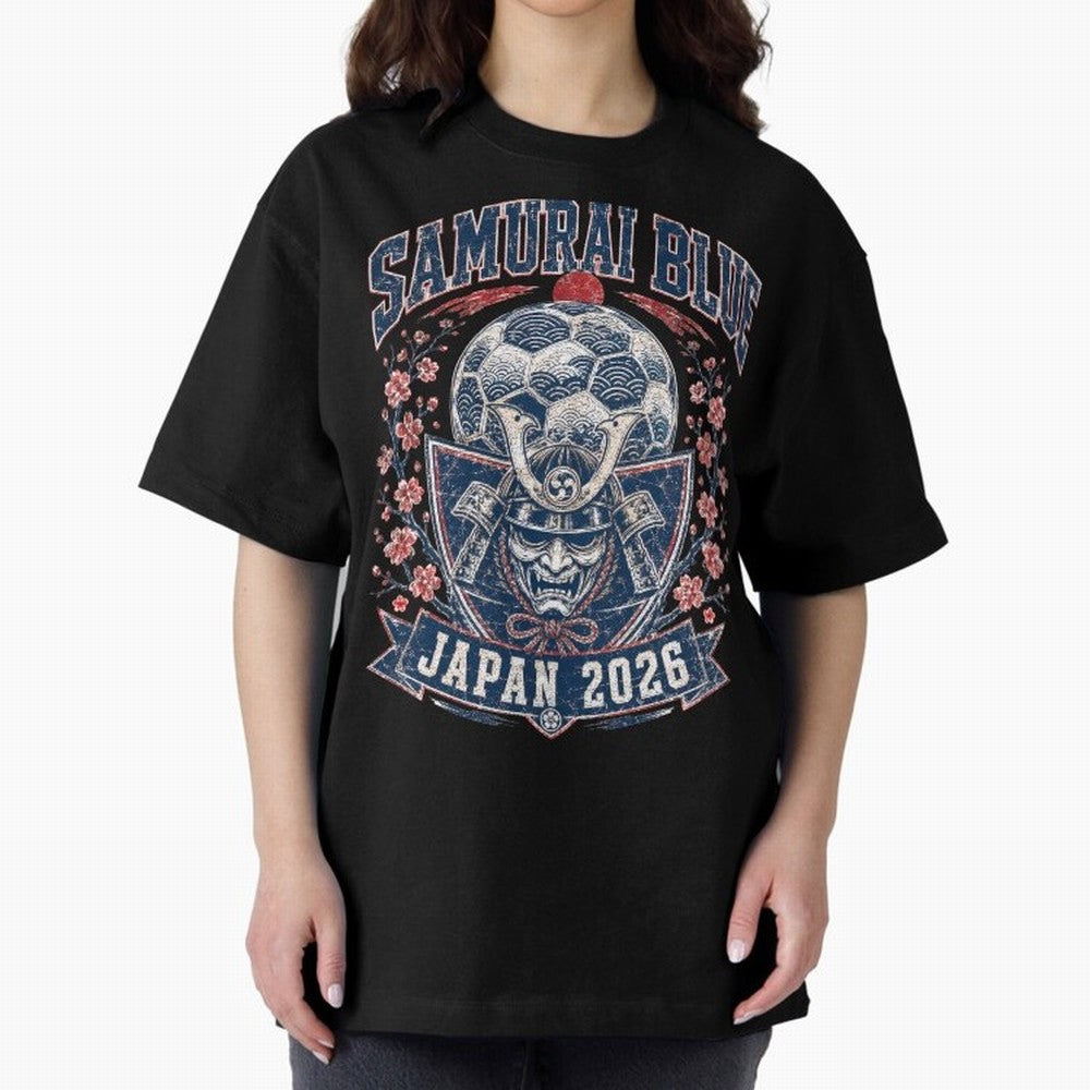 Samurai Blue Japan 2026 World Cup Soccer T-Shirt Classic T-Shirt Step into FIFA World Cup 2026 USA Canada Mexico Spirit, Filled with Portugal, Spain and Germany, Messi and Cristiano Ronaldo, Football Festival Excitement, Trophy Ambitions, Country