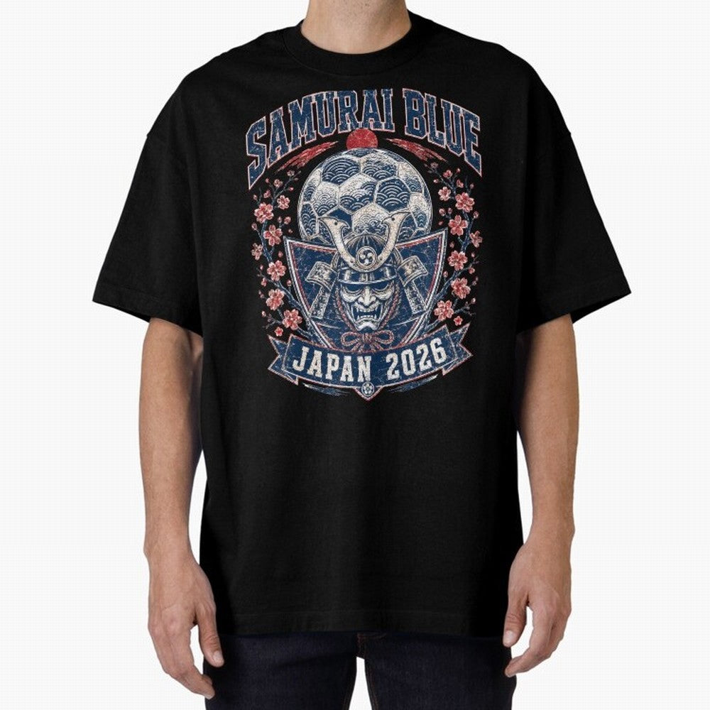 Samurai Blue Japan 2026 World Cup Soccer T-Shirt Classic T-Shirt Step into FIFA World Cup 2026 USA Canada Mexico Spirit, Filled with Portugal, Spain and Germany, Messi and Cristiano Ronaldo, Football Festival Excitement, Trophy Ambitions, Country