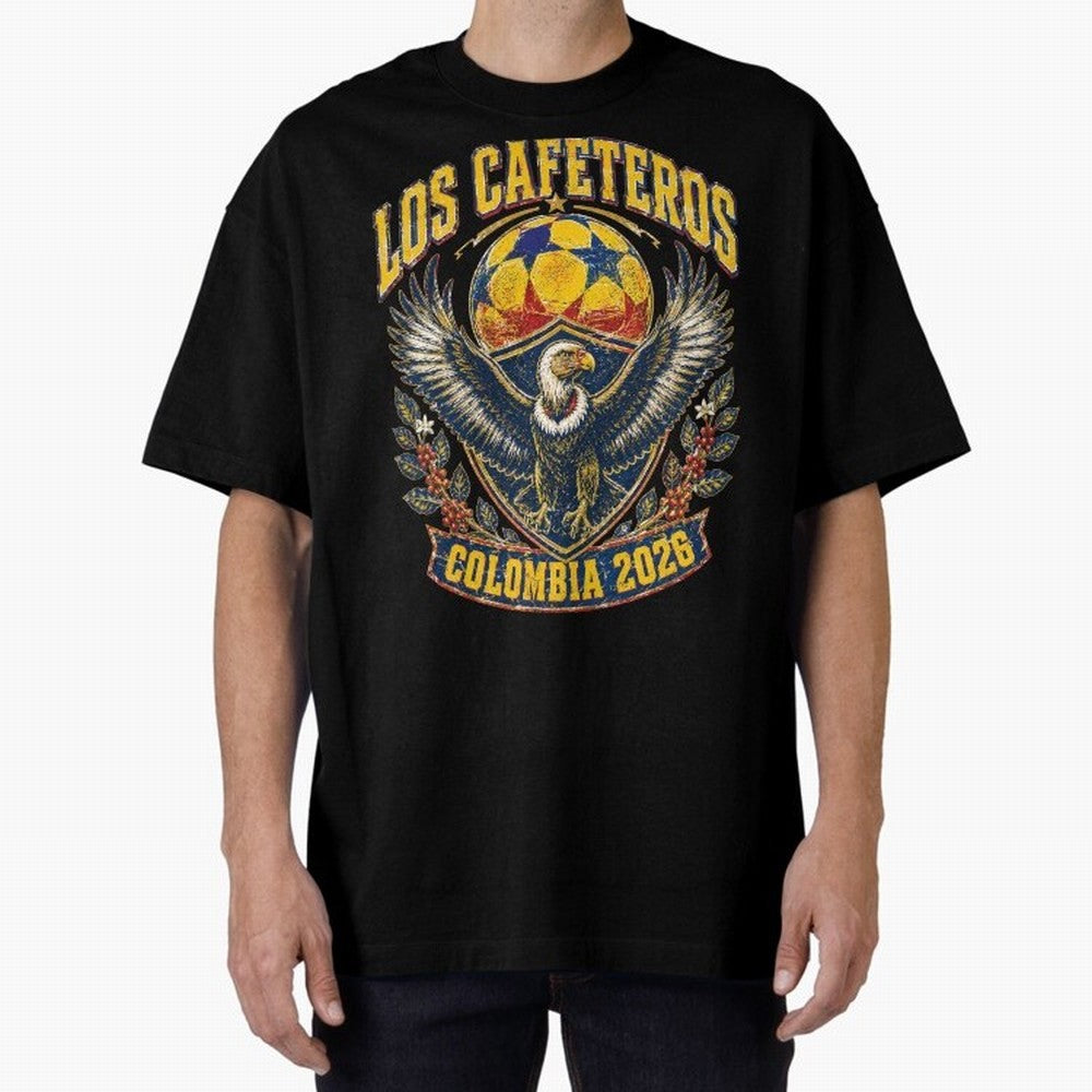 Los Cafeteros Colombia 2026 World Cup Soccer T-Shirt Classic T-Shirt Celebrate Every Goal in Global Football Passion for FIFA World Cup 2026, Filled with Messi, Neymar and Mbappe, France, Game Day Rituals, Football Legends, Country Pride and the
