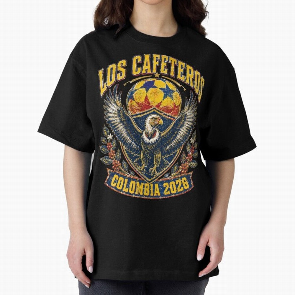 Los Cafeteros Colombia 2026 World Cup Soccer T-Shirt Classic T-Shirt Celebrate Every Goal in Global Football Passion for FIFA World Cup 2026, Filled with Messi, Neymar and Mbappe, France, Game Day Rituals, Football Legends, Country Pride and the