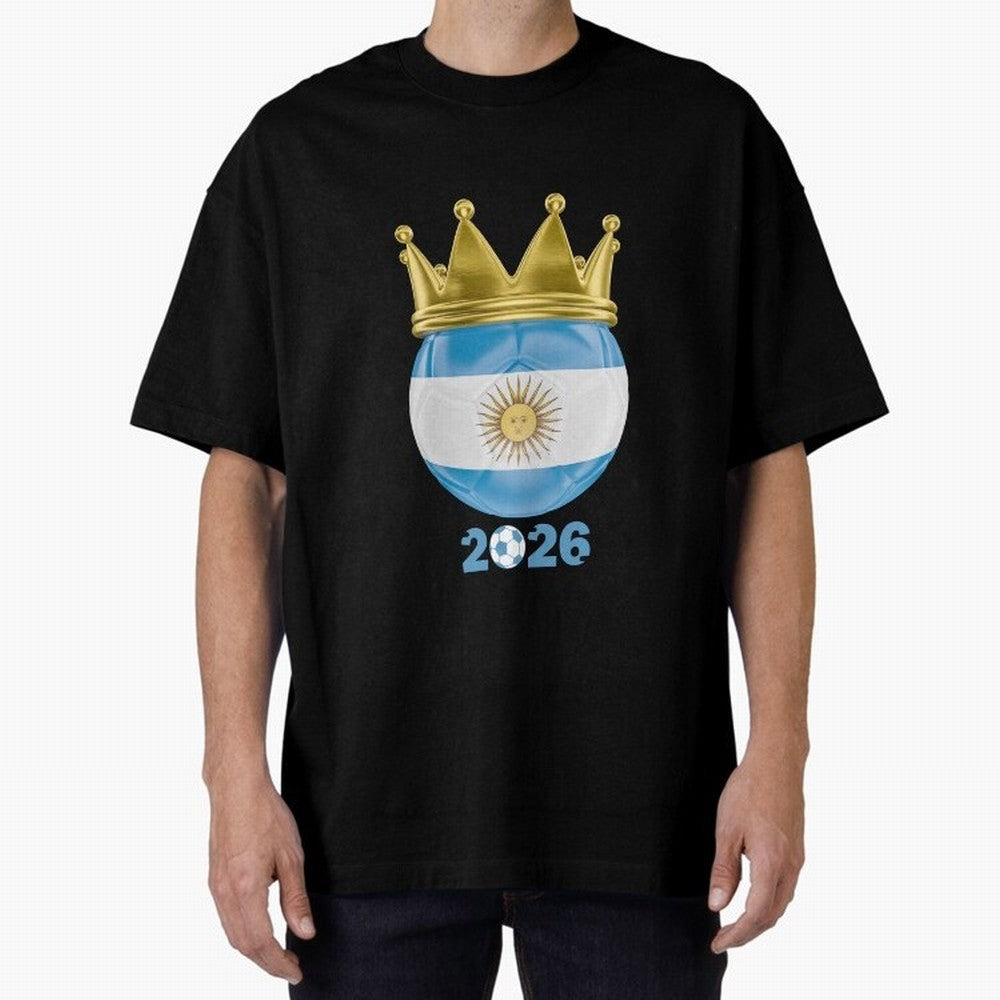 Argentina Football Champion Crown 2026 Classic T-Shirt Create FIFA World Cup 2026 Spirit, Built around Brazil, Portugal and Argentina, Messi, Stadium Memories, Football Loyalty, International Chants and Championship Tradition; Ideal for Passionate