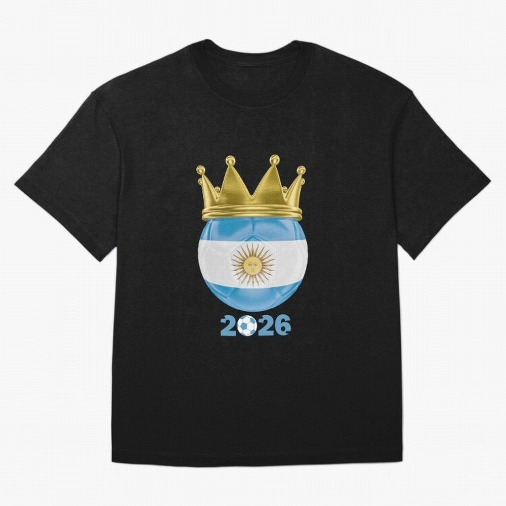 Argentina Football Champion Crown 2026 Classic T-Shirt Create FIFA World Cup 2026 Spirit, Built around Brazil, Portugal and Argentina, Messi, Stadium Memories, Football Loyalty, International Chants and Championship Tradition; Ideal for Passionate