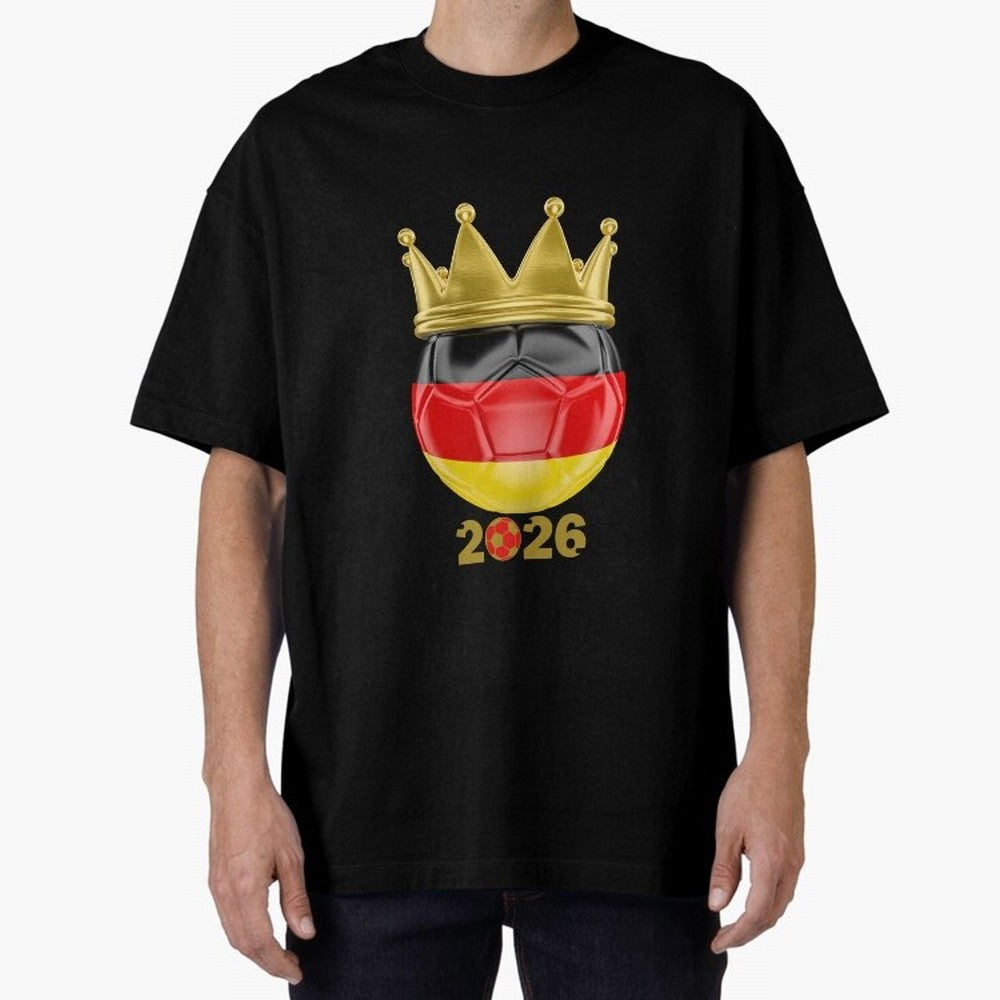 Germany Football Champion Crown 2026 Classic T-Shirt Relive the Noise and Pride of the FIFA World Cup 2026 USA Canada Mexico Journey through Cristiano Ronaldo Highlights, England and Germany Pride, Tournament Hype, Historic Matchups, Family Viewing
