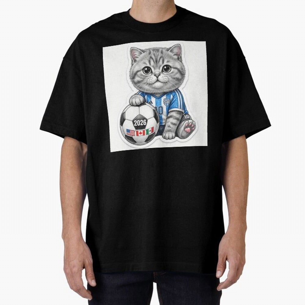 Cute Soccer Kitten #10 - FIFA 2026 World Cup Fan Art Classic T-Shirt Show Support during FIFA World Cup 2026 Group Stage for Fans of Messi, Neymar and Mbappe and Brazil, Bringing Championship Spirit, Famous Goals, Roaring Crowds and International