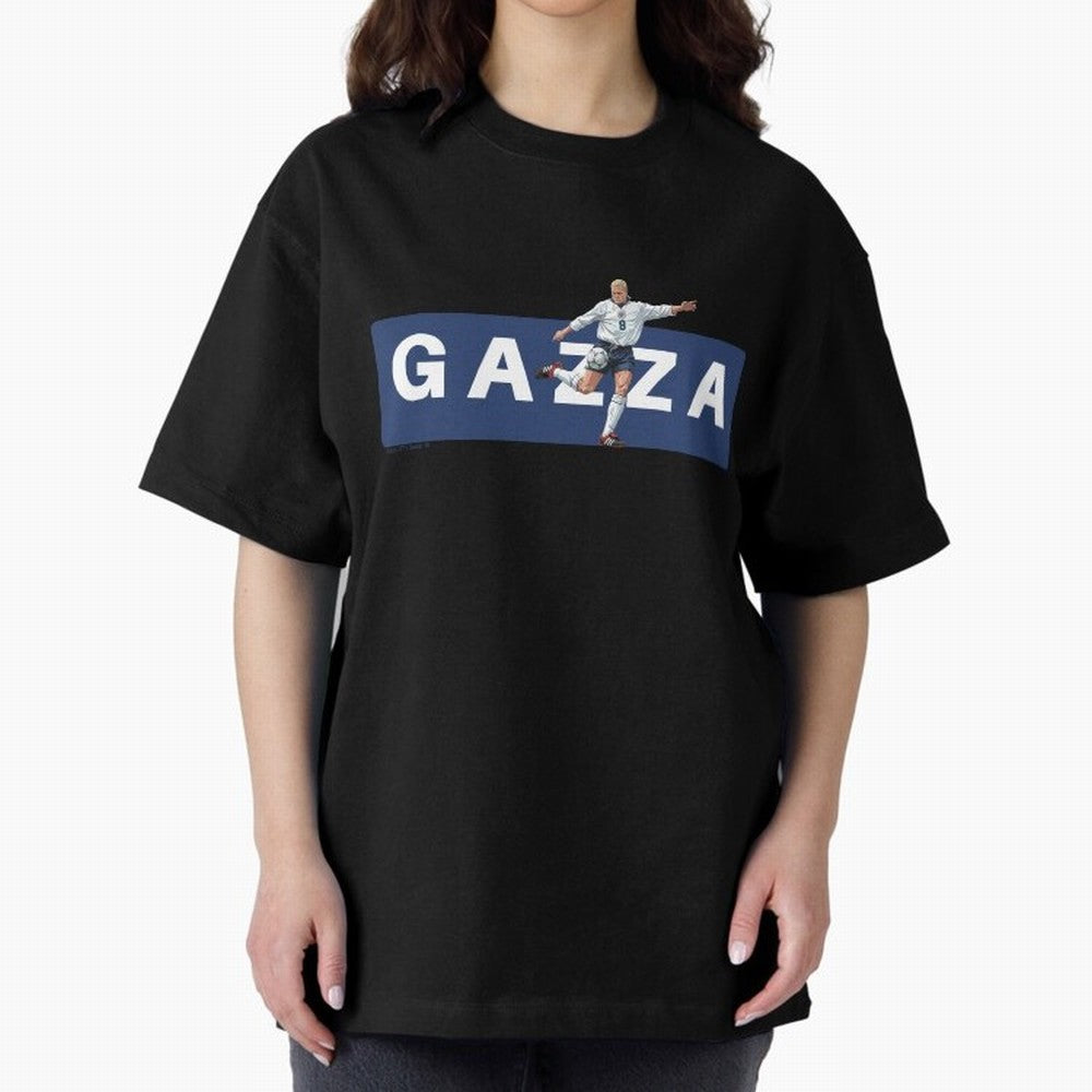 Gazza England Retro T-shirt Classic T-Shirt Fuel Your Fan Pride for Global Football Passion for FIFA World Cup 2026 USA Canada Mexico, Made for Haaland, Portugal, Fan Favorite Moments, National Team Passion, Big Match Drama and Soccer History;