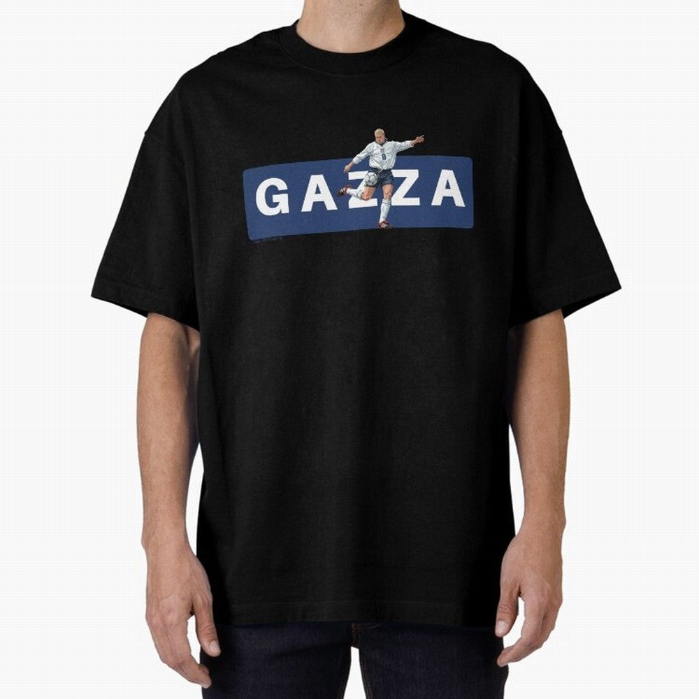 Gazza England Retro T-shirt Classic T-Shirt Fuel Your Fan Pride for Global Football Passion for FIFA World Cup 2026 USA Canada Mexico, Made for Haaland, Portugal, Fan Favorite Moments, National Team Passion, Big Match Drama and Soccer History;
