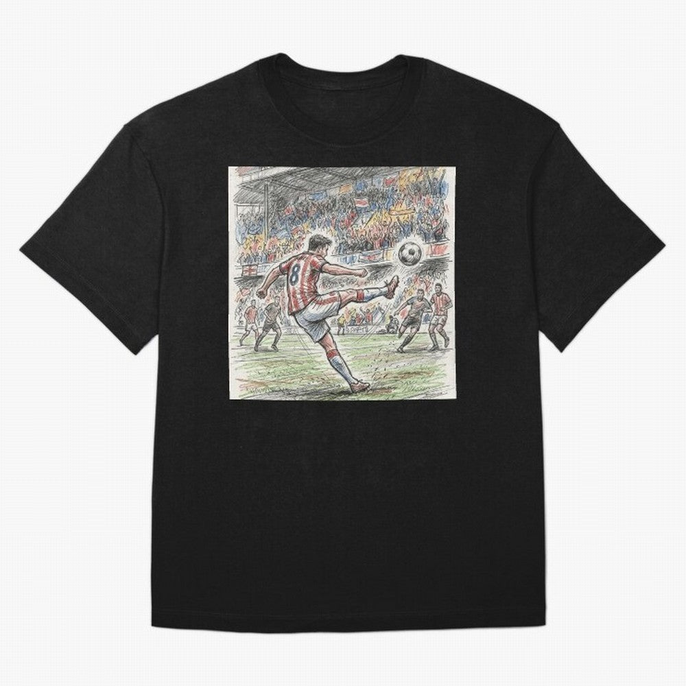 The Decisive Goal - Player #8 Stadium Action Illustration Classic T-Shirt Turn Every Weekend Toward FIFA World Cup 2026 USA Canada Mexico Centered on Haaland and Mbappe, Germany Energy, Football Festival Excitement, Trophy Ambitions, Country