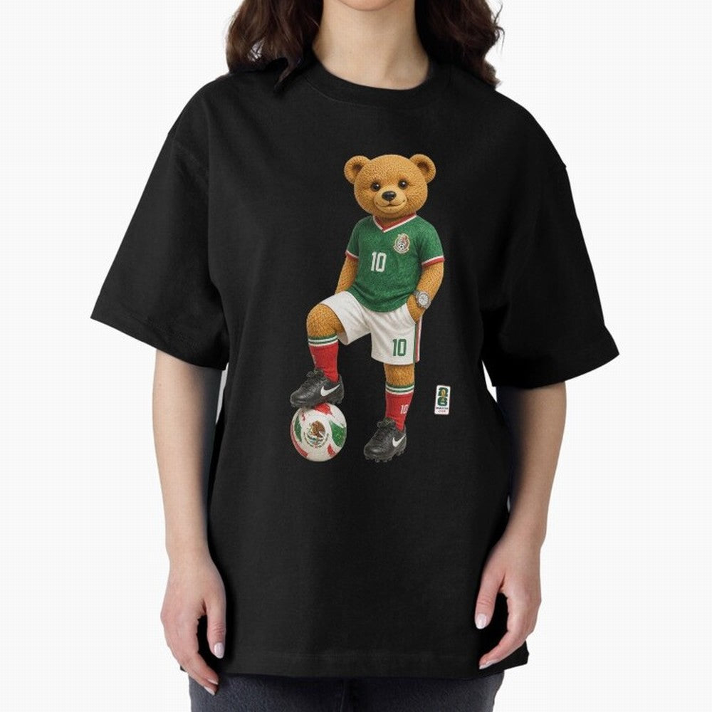 Mexico Soccer Bear World Cup Teddy Bear Classic T-Shirt Build Match Day Hype around FIFA World Cup 2026 USA Canada Mexico, Mbappe and Neymar, Germany, Football Festival Excitement, Trophy Ambitions, Country Rivalries and Star Player Buzz; Built for