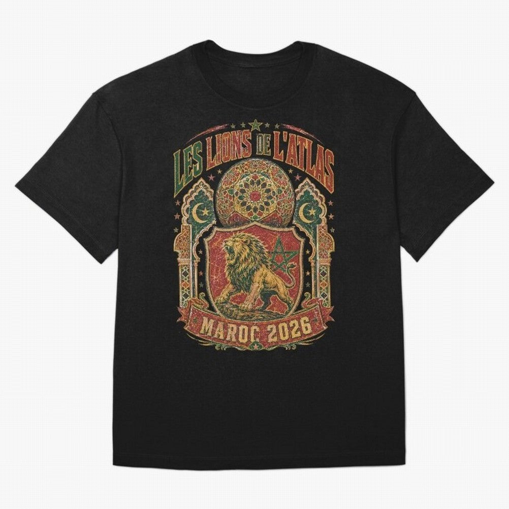 Lions De L'Atlas Maroc 2026 World Cup Soccer T-Shirt Classic T-Shirt Fuel FIFA World Cup 2026 Spirit, Celebrating Germany, Cristiano Ronaldo, Haaland and CR7, Stadium Memories, Football Loyalty, International Chants and Championship Tradition;
