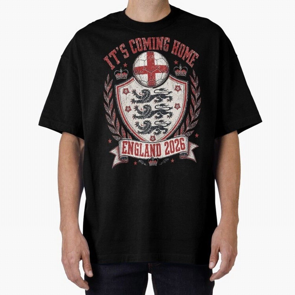 It's Coming Home England 2026 World Cup Soccer T-Shirt Classic T-Shirt Turn Up for FIFA World Cup 2026 Group Stage Capturing Neymar, Spain and Netherlands Energy, Soccer Culture, Superstar Moments, National Team Dreams and Competitive Fire; Ideal