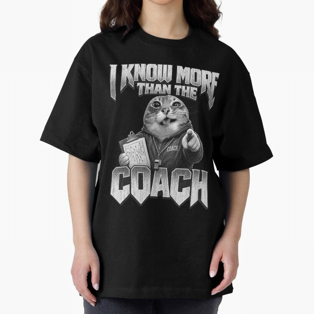 I Know More Than The Coach Funny World Cup 2026 Meme USA Soccer Fan Silly Cat Classic T-Shirt Experience the Global Stage of FIFA World Cup 2026 USA Canada Mexico Capturing Neymar, Portugal Energy, Football History, Final Match Energy, Crowd Noise
