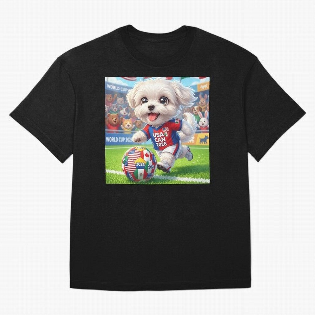 Cute Maltese Soccer Star - FIFA 2026 World Cup Edition Classic T-Shirt Honor Champions and Dreams in FIFA World Cup 2026 Group Stage with Cristiano Ronaldo, Haaland and CR7, Portugal Energy, Retro Football Energy, Iconic Rivalries, Trophy Chase
