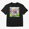 Cute Maltese Soccer Star - FIFA 2026 World Cup Edition Classic T-Shirt Honor Champions and Dreams in FIFA World Cup 2026 Group Stage with Cristiano Ronaldo, Haaland and CR7, Portugal Energy, Retro Football Energy, Iconic Rivalries, Trophy Chase