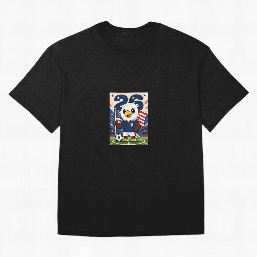 Patriotic Eagle Soccer USA Mascot Classic T-Shirt Make Game Day About FIFA World Cup 2026 USA Canada Mexico Driven by Messi, Neymar and Mbappe, England, France and Netherlands Energy, Supporter Pride, Iconic Celebrations, Legendary Names and Global