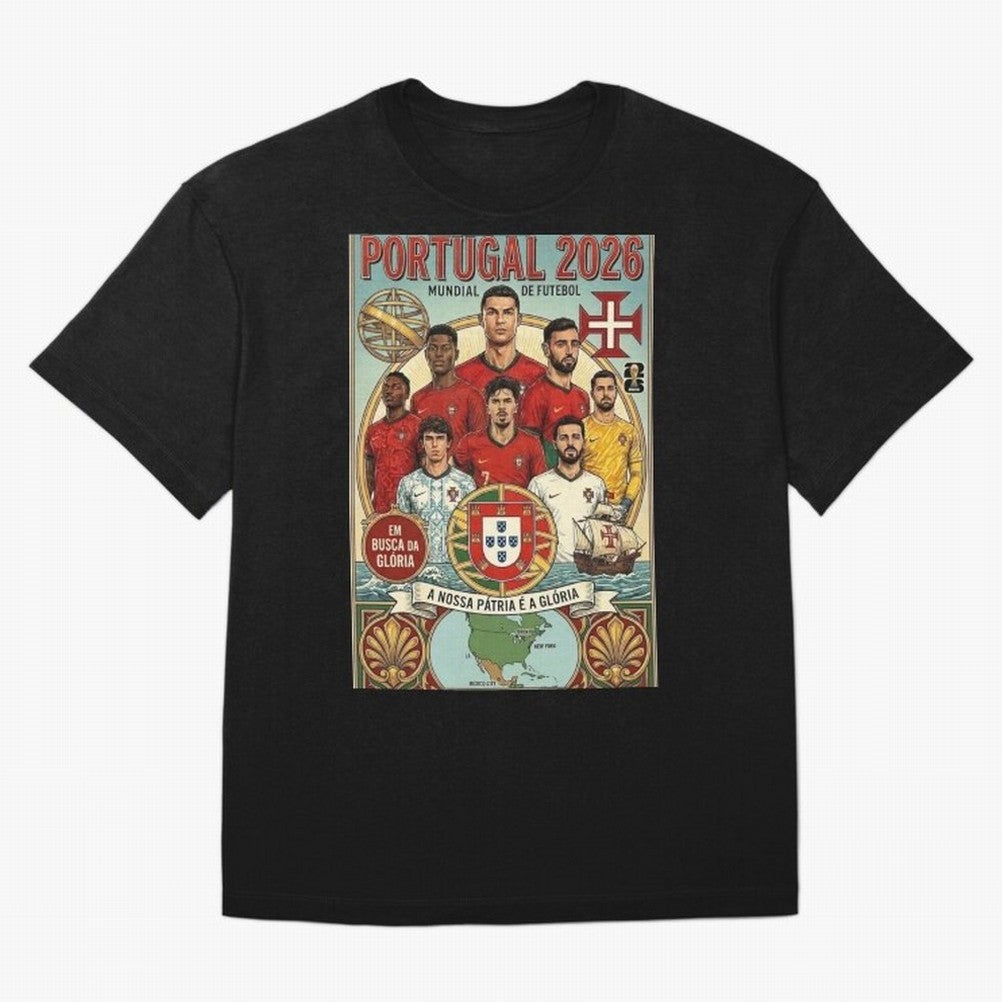 Portugal 2026 ¨C In Search of Glory Classic T-Shirt Experience FIFA World Cup 2026 for Fans of Haaland and Brazil, Portugal and Argentina, Bringing Fan Favorite Moments, National Team Passion, Big Match Drama and Soccer History; Ideal for Fans Who