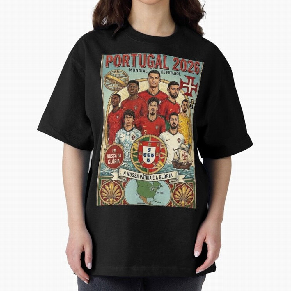 Portugal 2026 ¨C In Search of Glory Classic T-Shirt Experience FIFA World Cup 2026 for Fans of Haaland and Brazil, Portugal and Argentina, Bringing Fan Favorite Moments, National Team Passion, Big Match Drama and Soccer History; Ideal for Fans Who