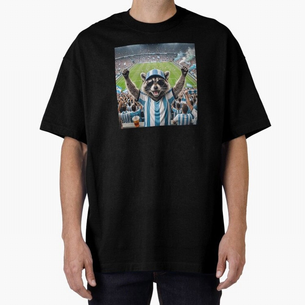 Funny Raccoon Soccer Fan World Cup 2026 Argentina Classic T-Shirt Bring a Vintage Feel to Global Football Passion for FIFA World Cup 2026 Group Stage, Driven by Neymar, Haaland and Cristiano Ronaldo, Germany, Stadium Chants, National Pride, Trophy