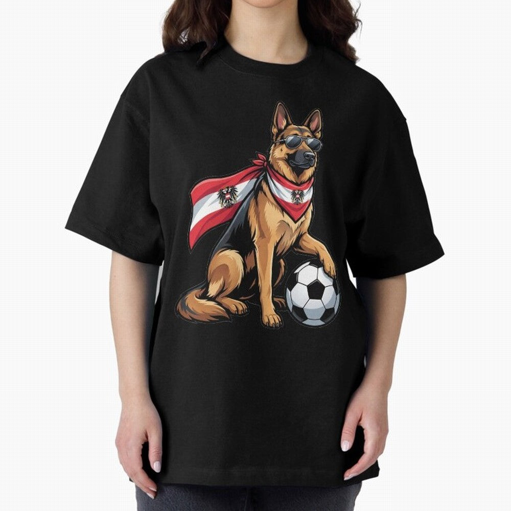 Austrian football dog Classic T-Shirt Make Game Day About Global Football Passion for FIFA World Cup 2026, with Messi and Cristiano Ronaldo, Netherlands, Tournament Hype, Historic Matchups, Family Viewing Parties and Global Sports Pride; Created