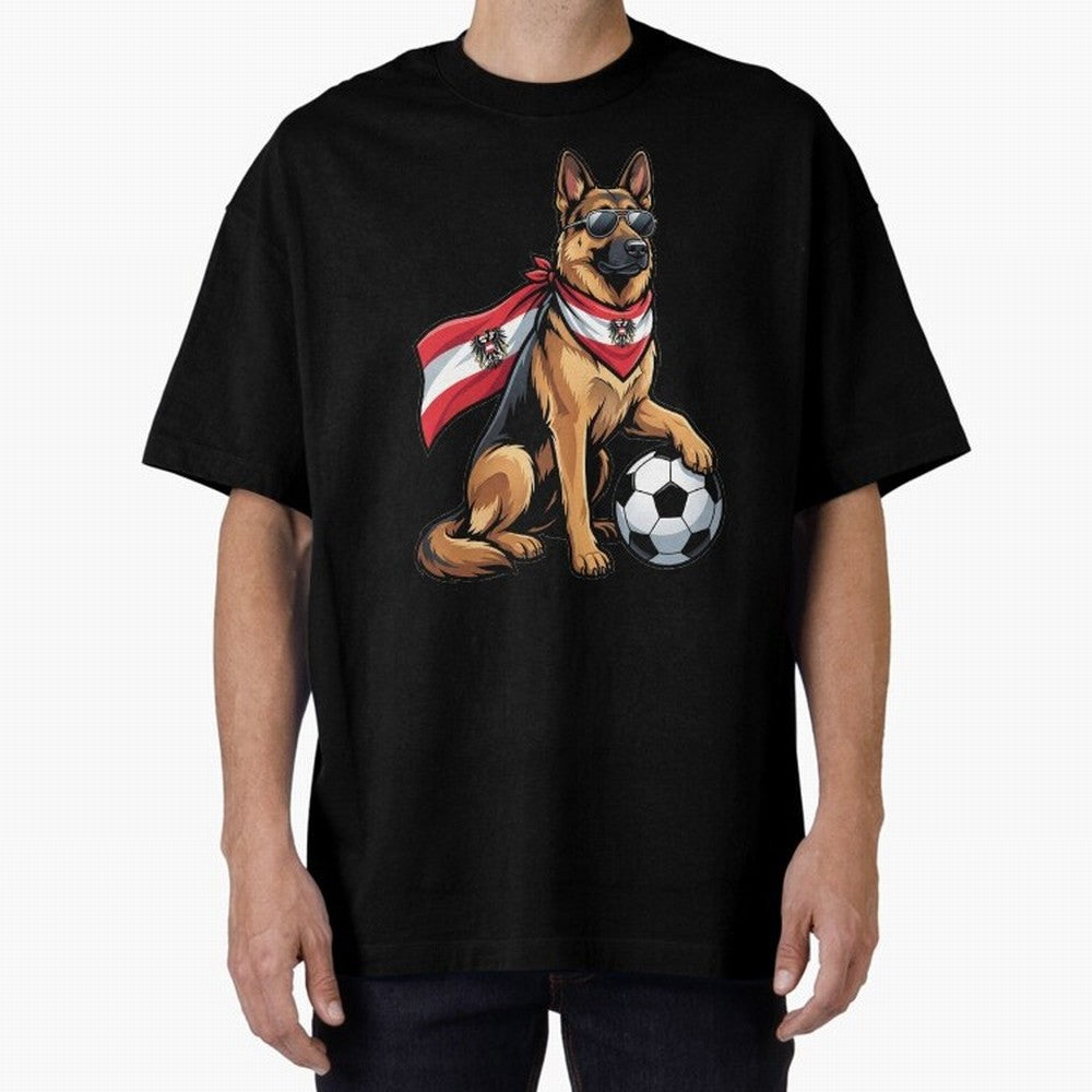 Austrian football dog Classic T-Shirt Make Game Day About Global Football Passion for FIFA World Cup 2026, with Messi and Cristiano Ronaldo, Netherlands, Tournament Hype, Historic Matchups, Family Viewing Parties and Global Sports Pride; Created