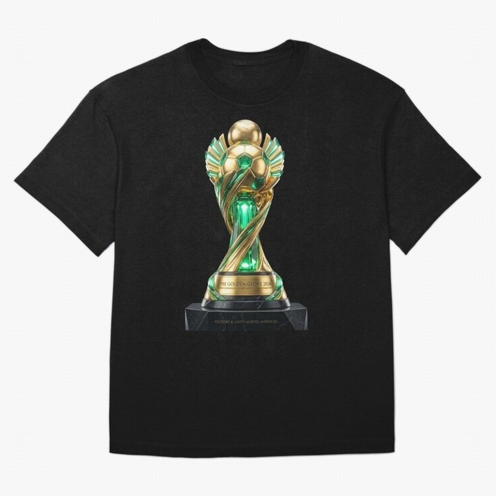 The Golden Glory 2026 - Futurist Soccer Trophy Classic T-Shirt Feel the Roar of FIFA World Cup 2026 USA Canada Mexico Spirit, with France, Haaland and Mbappe, Classic Soccer Heritage, Championship Pressure, Fan Loyalty and International Pride;