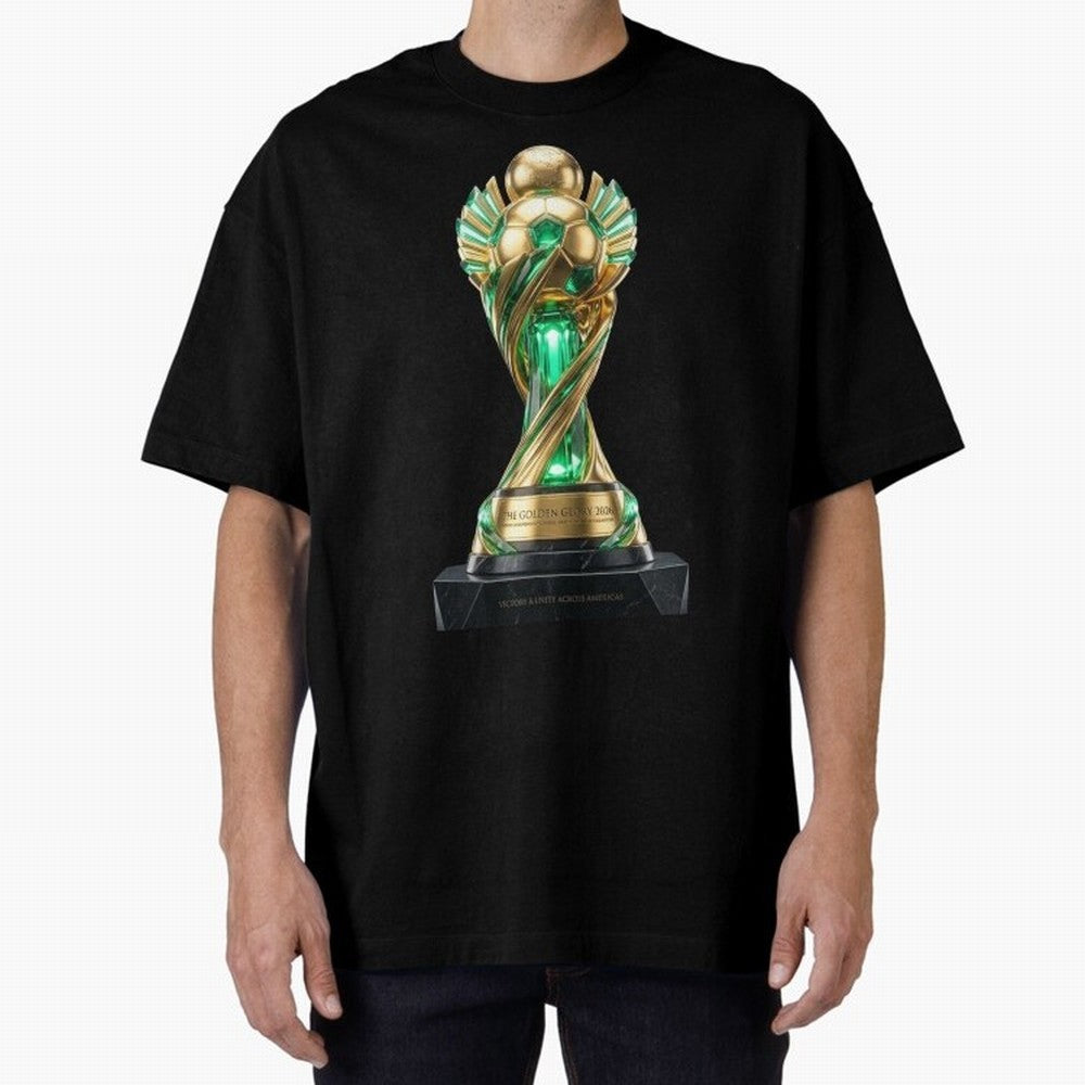 The Golden Glory 2026 - Futurist Soccer Trophy Classic T-Shirt Feel the Roar of FIFA World Cup 2026 USA Canada Mexico Spirit, with France, Haaland and Mbappe, Classic Soccer Heritage, Championship Pressure, Fan Loyalty and International Pride;