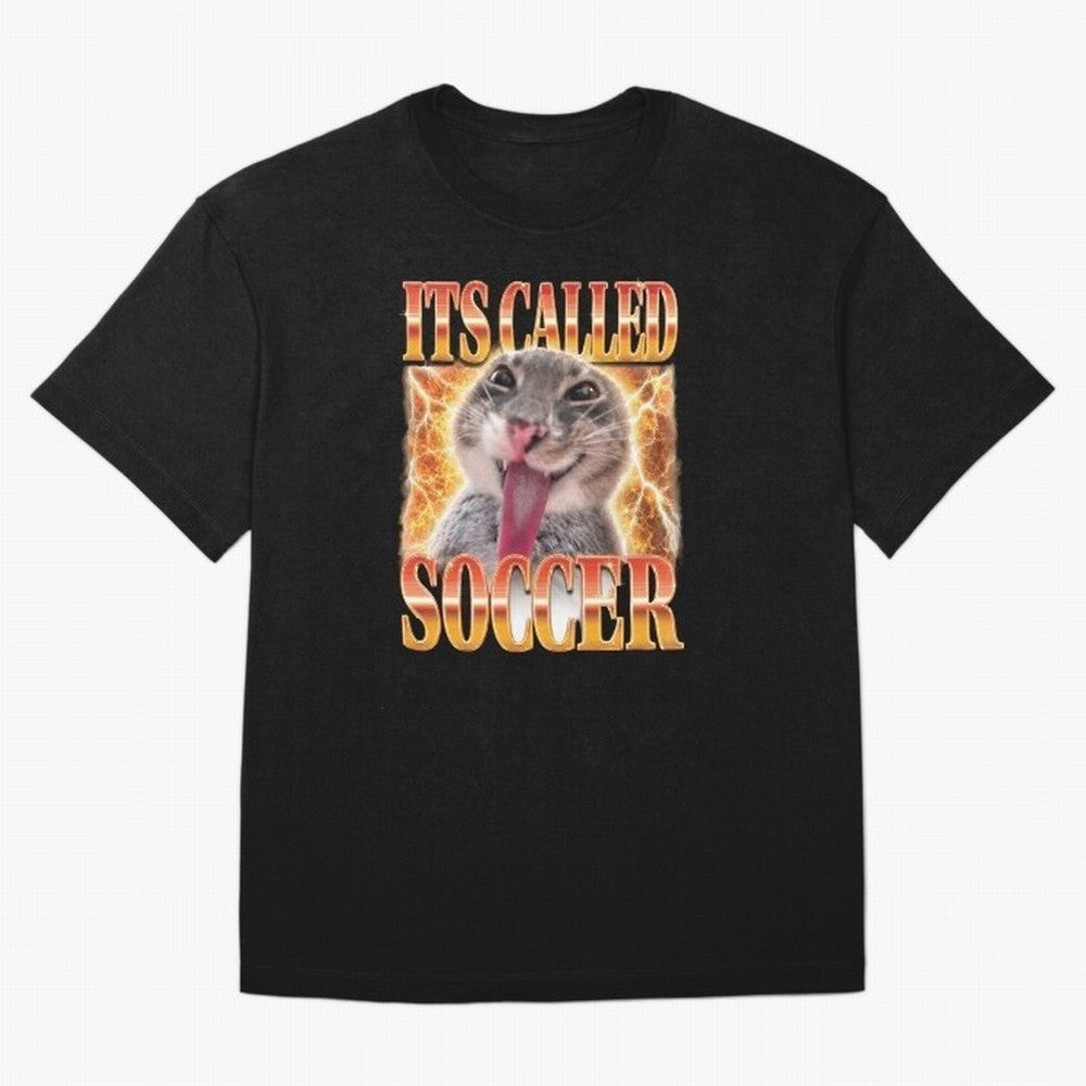 Soccer USA World Cup 2026 Funny Cat Meme Classic T-Shirt Celebrate Every Goal in FIFA World Cup 2026 Group Stage for Fans of CR7 and Messi and Argentina and Brazil, Bringing Goal Celebration Energy, Supporter Heritage, Football Icons and Worldwide