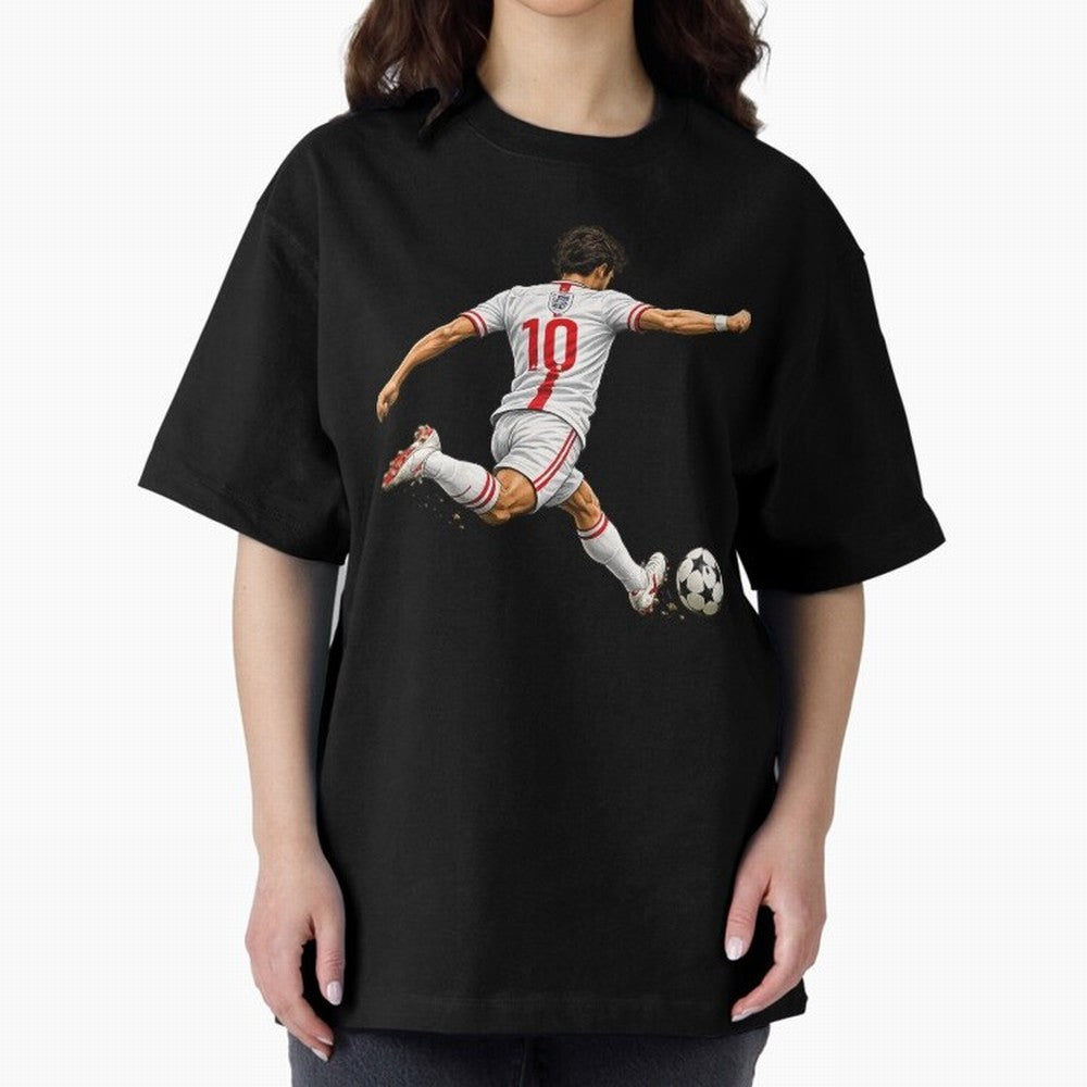 England Football Sticker Number 10 Three Lions Classic T-Shirt Share Match Day Hype around FIFA World Cup 2026, Messi and Cristiano Ronaldo, Brazil, Goal Celebration Energy, Supporter Heritage, Football Icons and Worldwide Tournament Joy; Great for