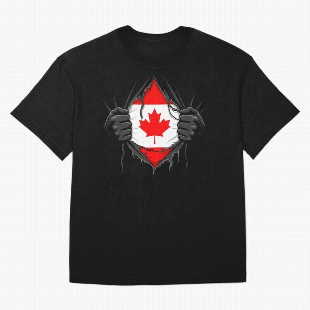 Canada Flag - National Team Fans Classic T-Shirt Carry the Colors and Pride of Global Football Passion for FIFA World Cup 2026, Highlighting Messi, Neymar and Mbappe, England and Germany, Goal Celebration Energy, Supporter Heritage, Football Icons