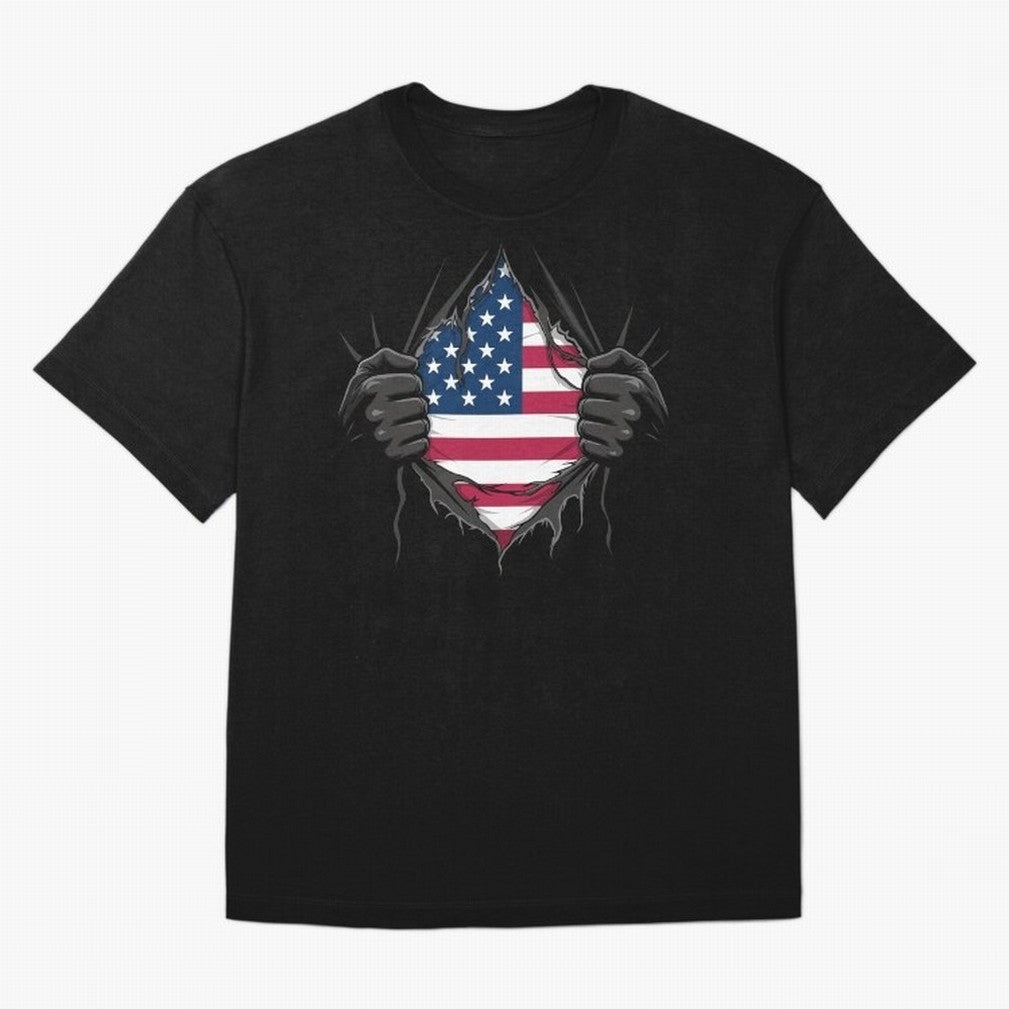 USA Flag - National Team Fans Classic T-Shirt Bring Stadium Energy to Global Football Passion for FIFA World Cup 2026 USA Canada Mexico, Connected to Messi, CR7 and Mbappe, Spain, Football Festival Excitement, Trophy Ambitions, Country Rivalries