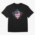 USA Flag - National Team Fans Classic T-Shirt Bring Stadium Energy to Global Football Passion for FIFA World Cup 2026 USA Canada Mexico, Connected to Messi, CR7 and Mbappe, Spain, Football Festival Excitement, Trophy Ambitions, Country Rivalries