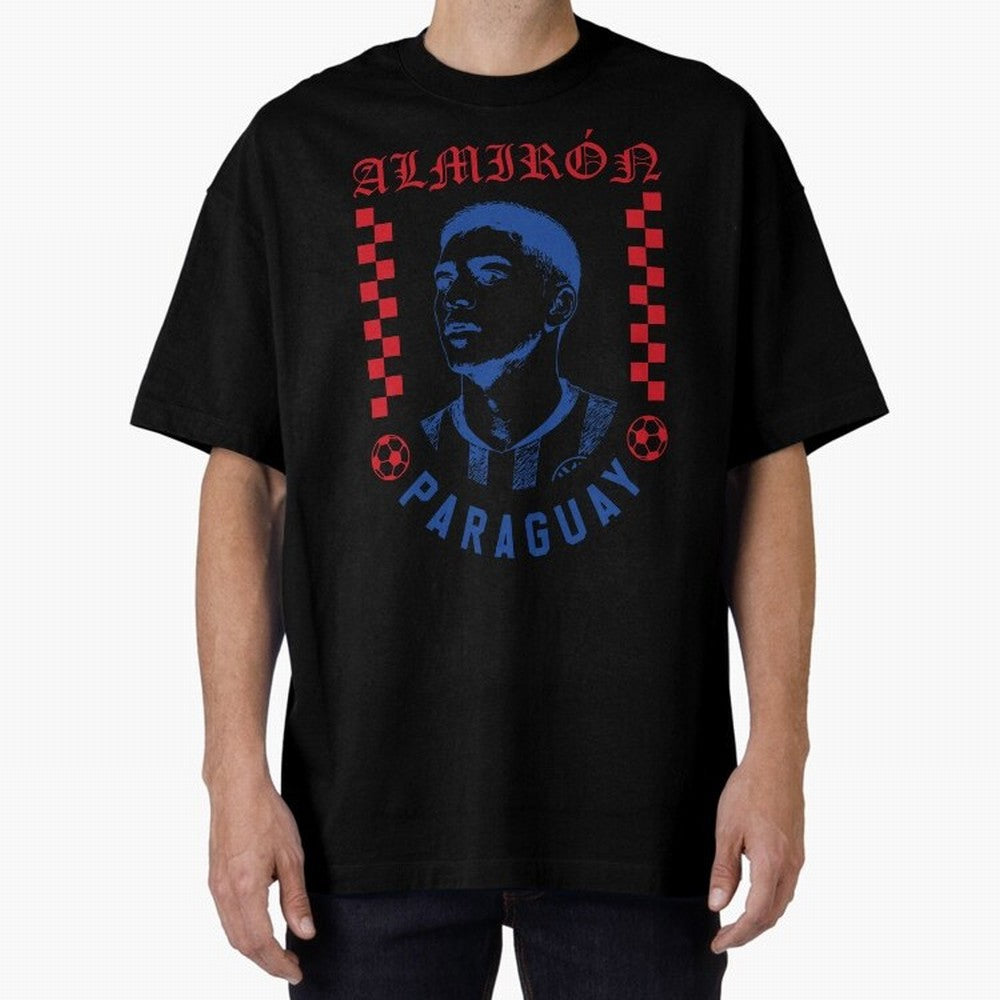 Almir¨®n Paraguay Soccer Legend Vintage Football Fan Graphic Classic T-Shirt Relive Legendary Nights from Global Football Passion for FIFA World Cup 2026 Group Stage, Driven by Messi, CR7 and Mbappe, Portugal, Spain and Germany, Champion Mindset,