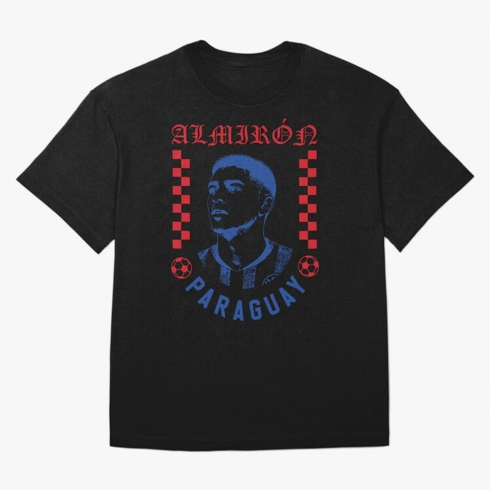 Almir¨®n Paraguay Soccer Legend Vintage Football Fan Graphic Classic T-Shirt Relive Legendary Nights from Global Football Passion for FIFA World Cup 2026 Group Stage, Driven by Messi, CR7 and Mbappe, Portugal, Spain and Germany, Champion Mindset,