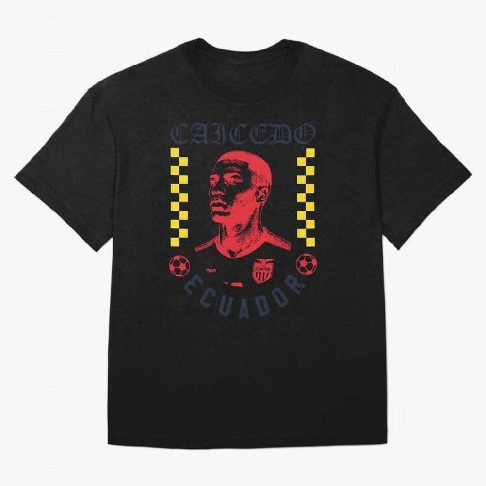 Caicedo Ecuador Soccer Star Retro Football Fan Design Classic T-Shirt Spotlight FIFA World Cup 2026 USA Canada Mexico Spirit, Made for Argentina and Brazil, Neymar, Worldwide Fan Energy, Dramatic Goals, Stadium Lights and Championship Celebrations;
