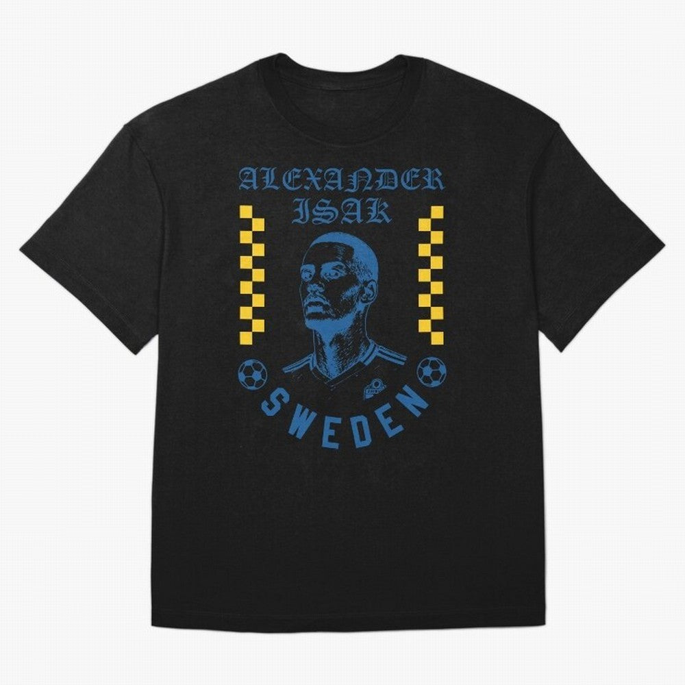 Alexander Isak Sweden Soccer Star Retro Football Fan Design Classic T-Shirt Follow Every Goal of FIFA World Cup 2026 Spirit, with Netherlands, CR7, Global Supporter Spirit, Legendary Goals, National Colors and Tournament Celebration; Perfect for