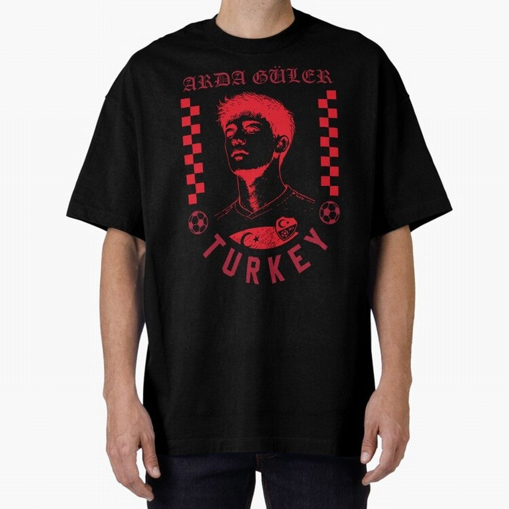 Arda G¨¹ler Turkey Soccer Legend Retro Football Fan Design Classic T-Shirt Feel the Trophy Chase of FIFA World Cup 2026 Spirit, Featuring England, France and Netherlands, Cristiano Ronaldo, Haaland and CR7, Sports Nostalgia, International